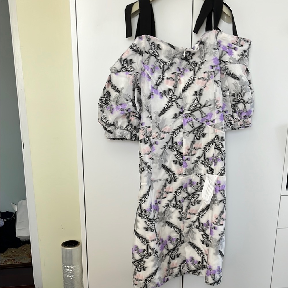 NWT Sika Collection Katherine Cold Shoulder Floral Party Dress Size 12